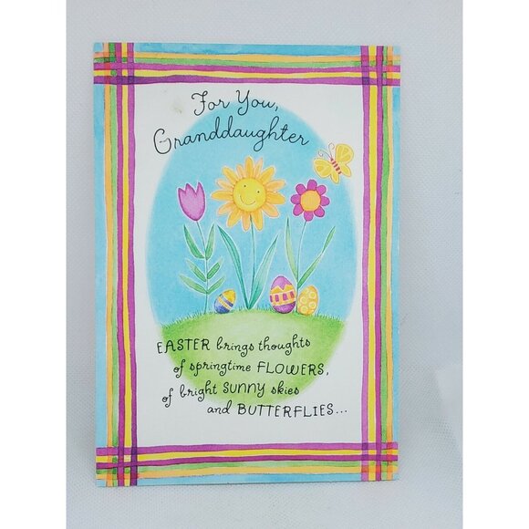 Hallmark For Your Granddaughter Easter Card by Shara Eaton | Rare No Envelope - Picture 3 of 12